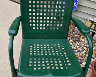 Vintage Crosley Furniture Bates Retro Metal Outdoor Chair