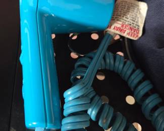 Vintage Aqua Electric Hair Dryer