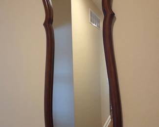 Frances Walnut Scalloped Wall Mirror