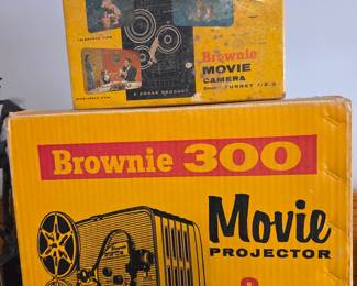 Kodak Brownie Movie Camera and Kodak Brownie 300 Movie Projector Set