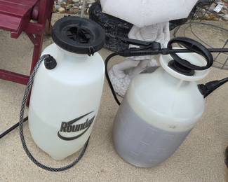 Two Roundup Pump Sprayers: 1-Gallon and 2-Gallon