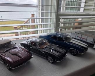 Diecast Model Cars Collection - 1963 Chevrolet Corvettes and 1969 Chevrolet Chevelle SS