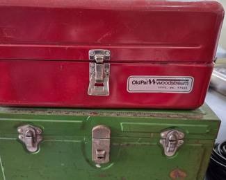 Old Pal Woodstream Red Metal Tackle Box