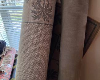 Rolled Oriental Rug and Contemporary Area Rugs