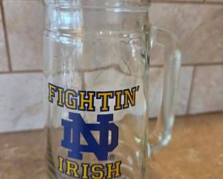 Notre Dame Fighting Irish Glass Stein