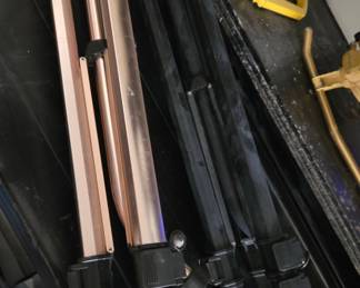 Aluminum and Black Tripod Set