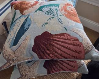 Seashell Needlepoint Cushion Cover