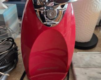 Hamilton Beach Classic Chrome Heavyweight Can Opener - Red