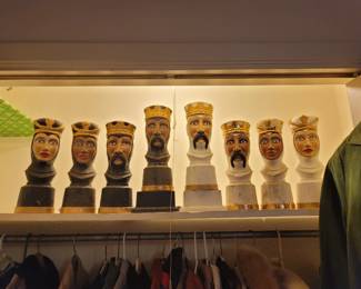 MCM Ceramic Chess Pieces