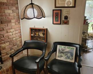 Vintage Rattan Swag Lamp