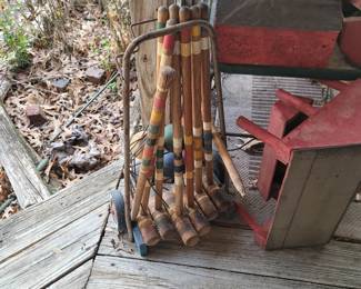 Vintage Croquet Set