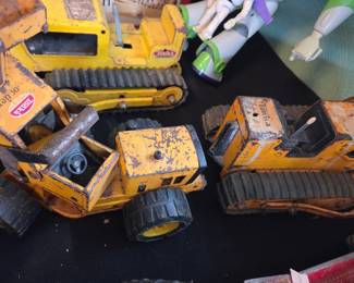 Tonka T-6 Bulldozer and Tonka Dump Truck Toys