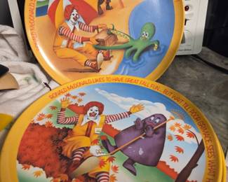 McDonald's 1977 Ronald McDonald Seasonal Plates