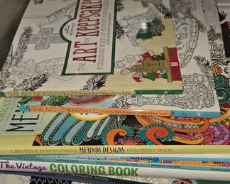 Collection of Adult Coloring Books