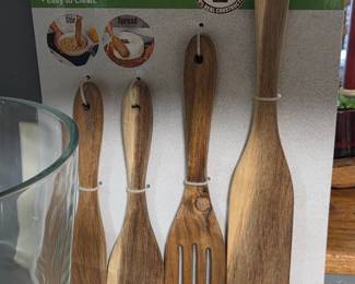 Acacia Wood Spurtle Set (4-Piece)