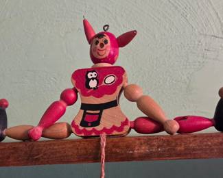 Vintage Wooden Jumping Jack Doll