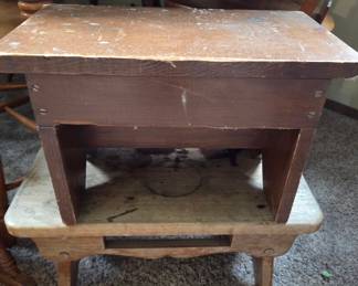 Primitive Wooden Step Stool