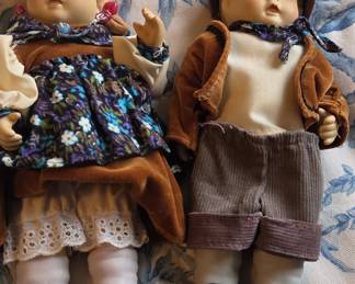 Vintage Hansel and Gretel Porcelain Dolls