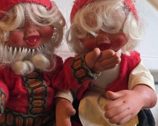 Vintage Arne Hasle Norwegian Gnome Figurines (Pair)