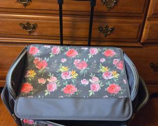 Everything Mary Floral Rolling Craft Tote Bag