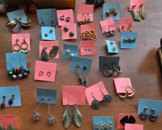 Assorted Earrings Collection with Watches
