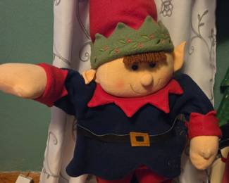 Plush Elf Christmas Decoration