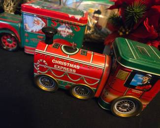 Christmas Express Train Tin Set