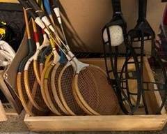 Vintage Lawn Tennis and Croquet Set