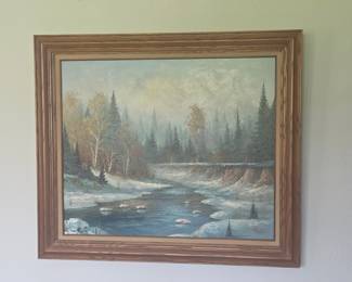 Winter Landscape Oil Painting