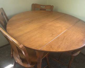 Ethan Allen Maple Drop Leaf Dining Set