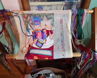 Unfinished Needlepoint Kit - Nutcracker and Teddy Bear