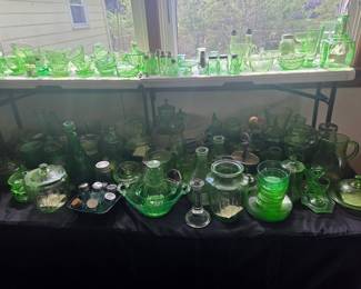 Collection of Uranium Glassware
