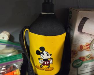 Disney Mickey Mouse "Florida" Insulated Water Bottle with Pouch