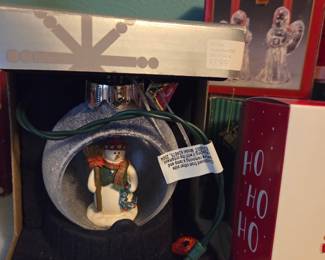 Lighted Snowman Ornament