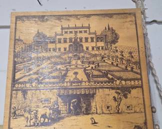 Wood Engraving of Villa d'Este, Tivoli