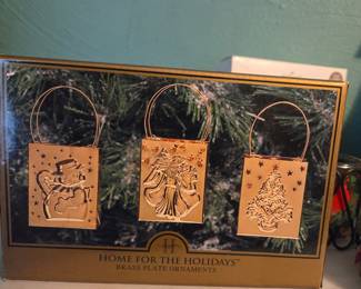 Home for the Holidays Silverplate Bag Ornaments