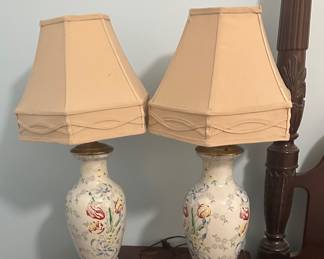 Pair of Chinese Porcelain Lamps