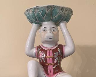 Large Chinoiserie monkey