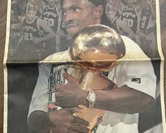  San Antonio Express News Special Edition Newspaper - "Silver & Black Reign"