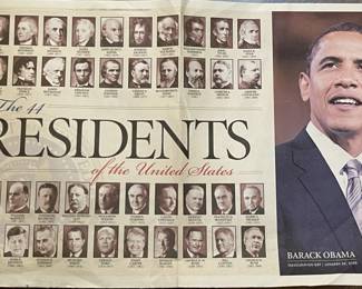 San Antonio Express News Special Edition Newspaper - "The 44 Presidents"