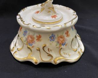 Vintage Porcelain Ink Well