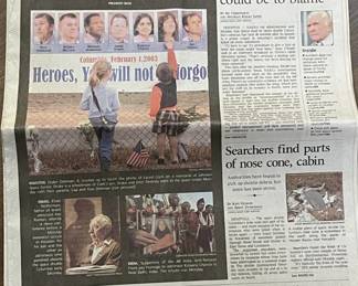  San Antonio Express News Special Edition Newspaper - "Doomed From Liftoff"