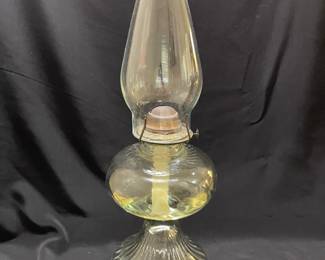 Vintage Hurricane Lamp w/Oil