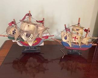 Replica Small Scale Nina & Pinta Ships