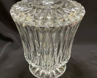 Block Crystal Chalet Poland Biscuit Barrel