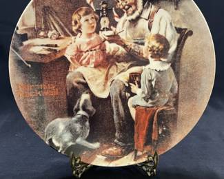 Norman Rockwell Christmas Plate