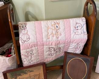 Vintage Blanket Holder