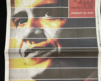 San Antonio Express News Special Edition Newspaper Featuring Obama's Inauguration