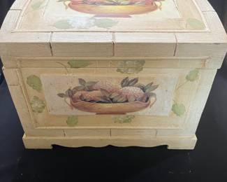White Decorative Wooden Storage Box