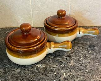 Vintage Soup Crock Bowls